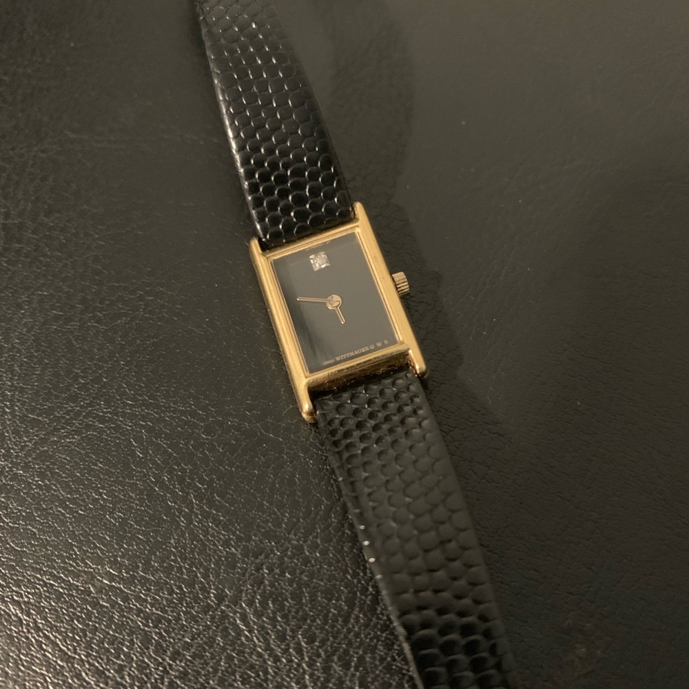 Longines Authentic Lizard Grain and diamond